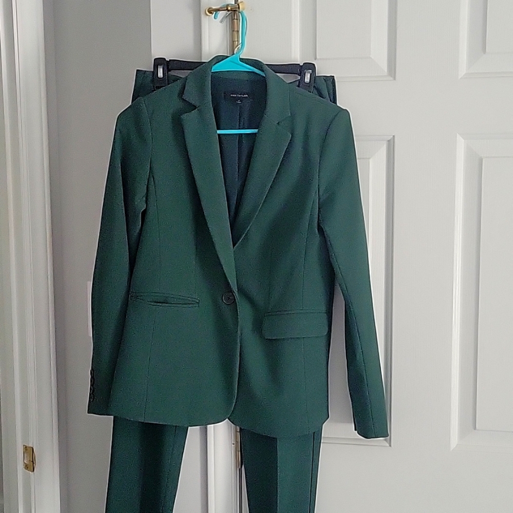 Ann Taylor Long One Button Suit Coat IN bi-Stretch